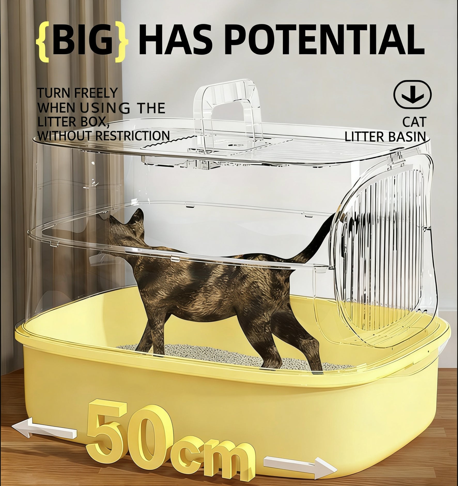 Product Name: Enclosed Odor-Lock Cat Litter Box (4 Color Options)