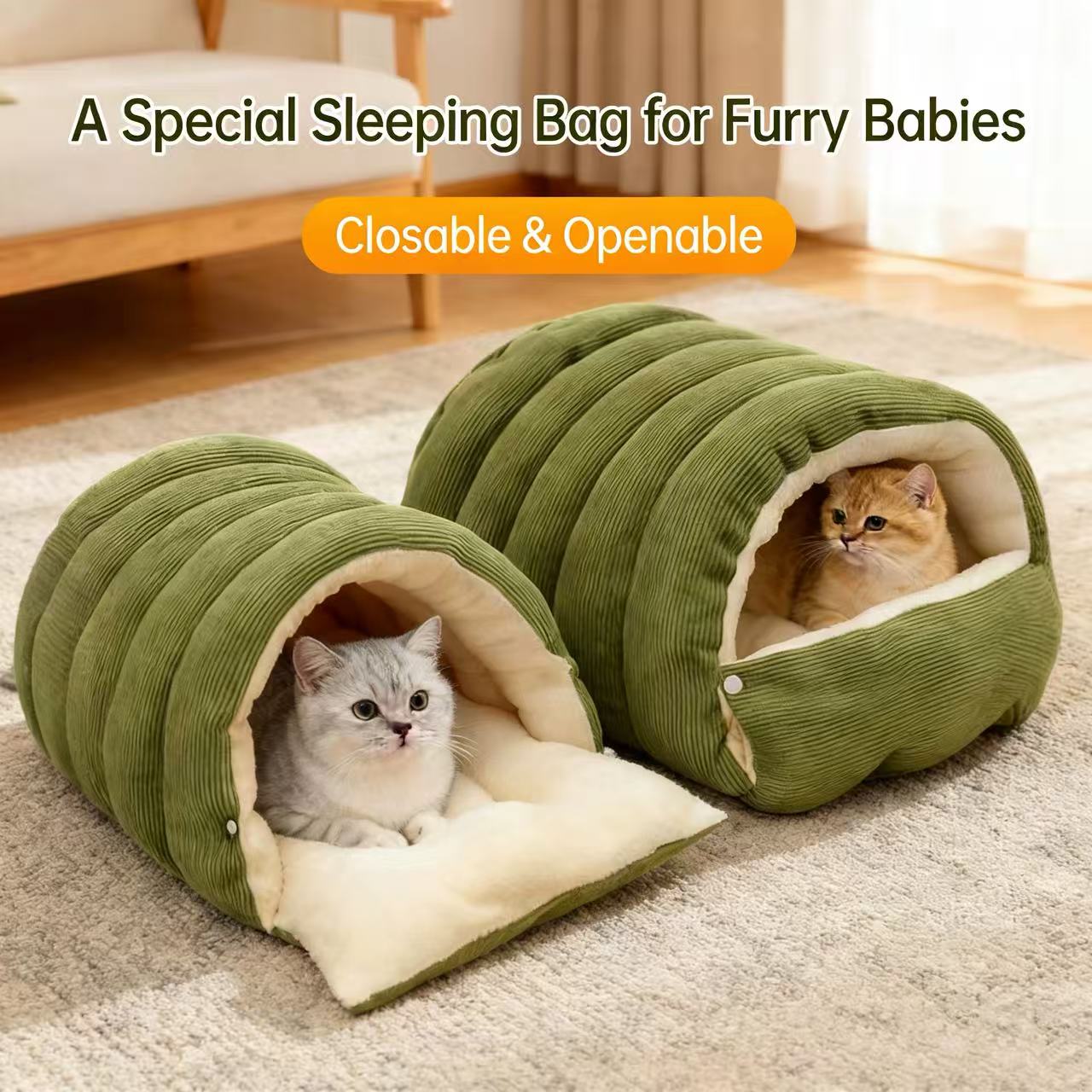 Product Name: Cozy Monster Corduroy Cat Bed