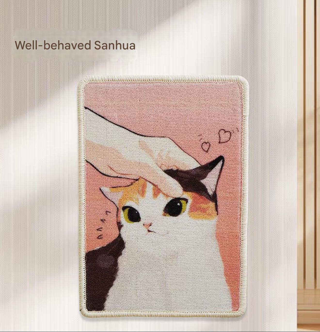 Product Name: Cute Cat Print Pet Mat