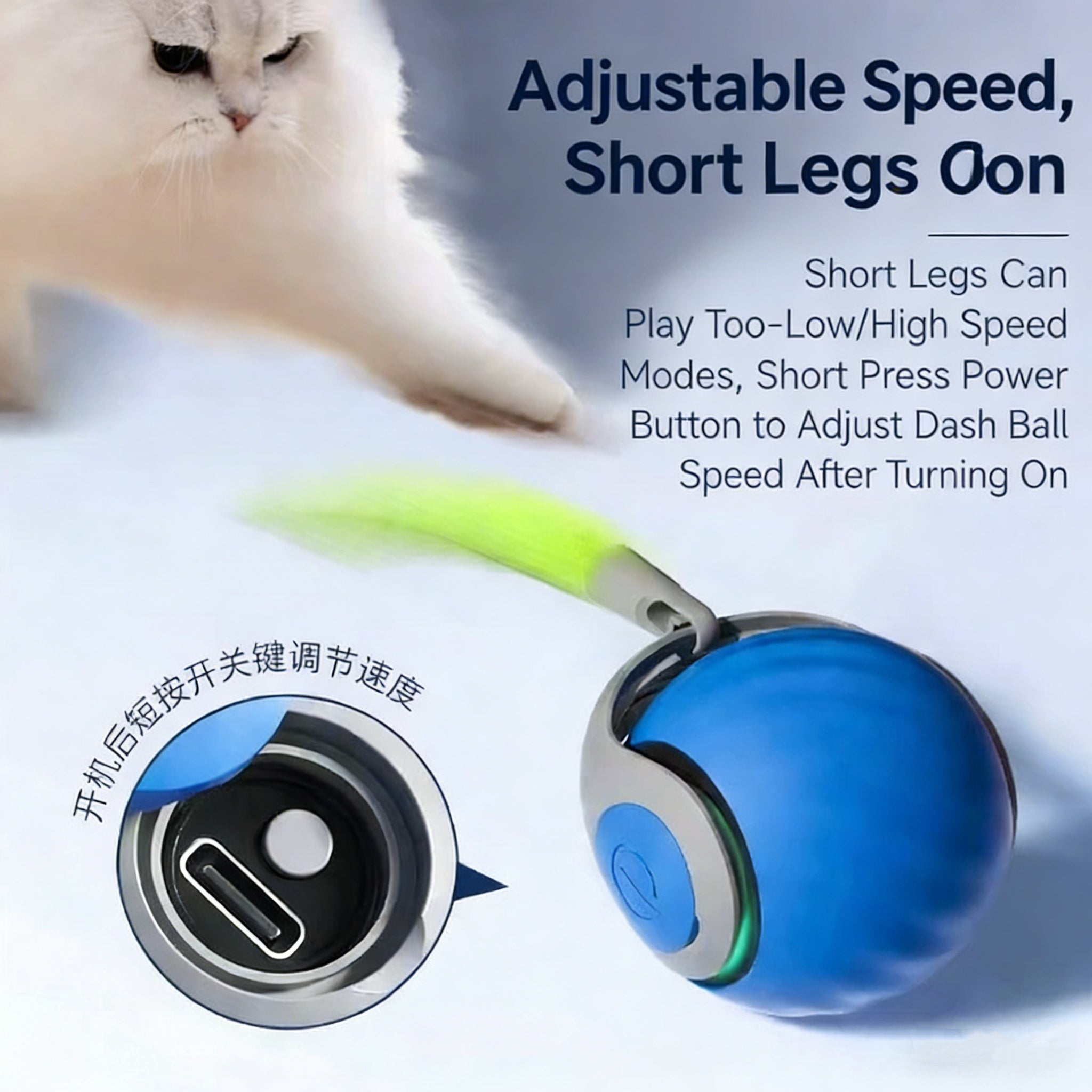 Gravity Cat Play & Treat Ball: Endless Fun for Your Feline Friend!