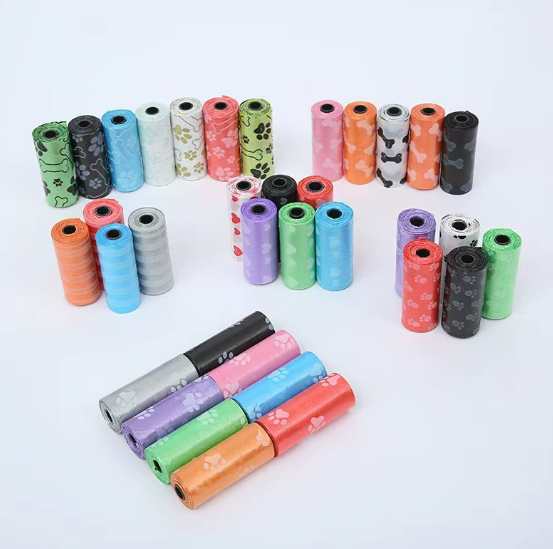 Product Name: Colorful Pet Waste Bags (Assorted Designs)